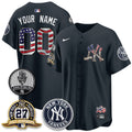 NYY Independence Day USA Vapor Limited Custom Jersey - Stitched