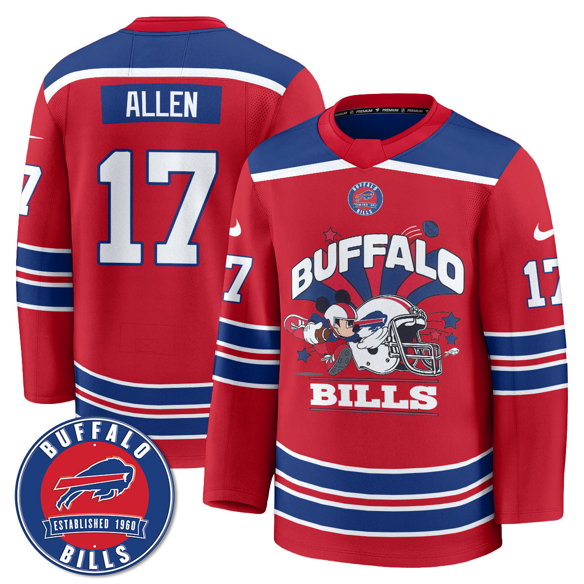 BUF x Cartoon Mouse Edition Hockey Jersey - Printed