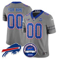 BUF Gray Nickel City Glitter Edition Vapor Custom Jersey - Stitched