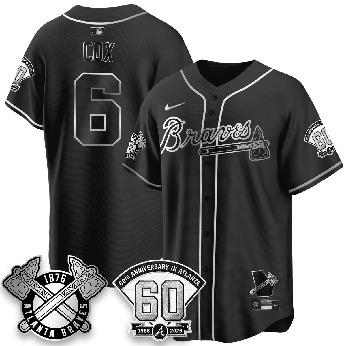 ATL 60th Anniversary Special Edition Vapor Limited Jersey - Stitched