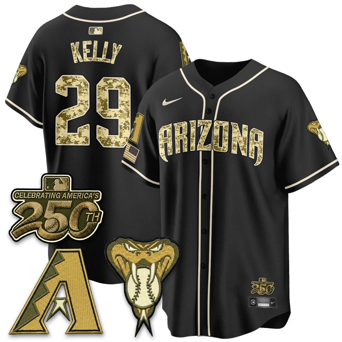 ARI Salute to Service 2026 Vapor Premier Limited Jersey - Stitched