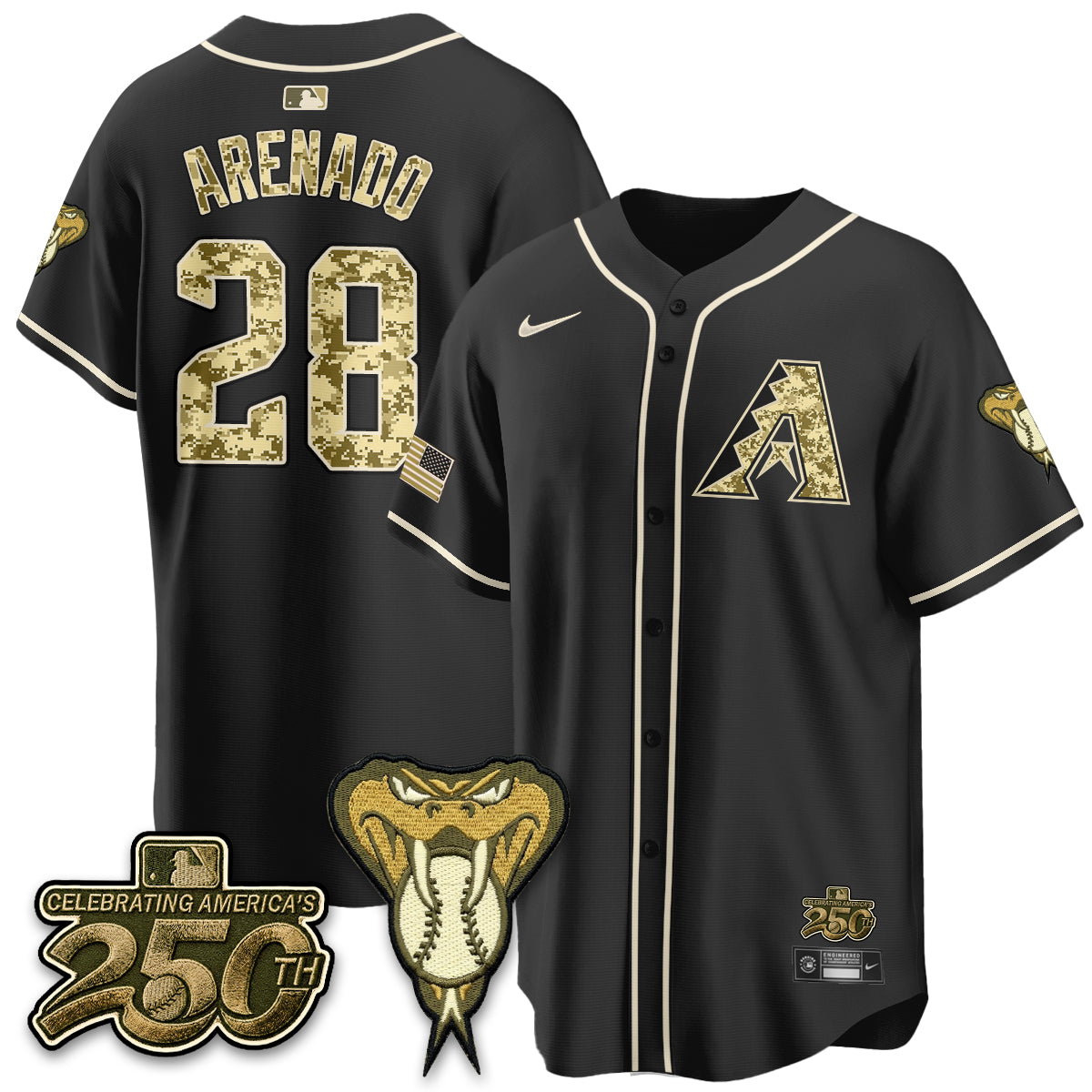 ARI Salute to Service 2026 Vapor Premier Limited Jersey - Stitched