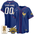 France Soccer National Team x Baseball Vapor Limited Custom Jersey - Stitched
