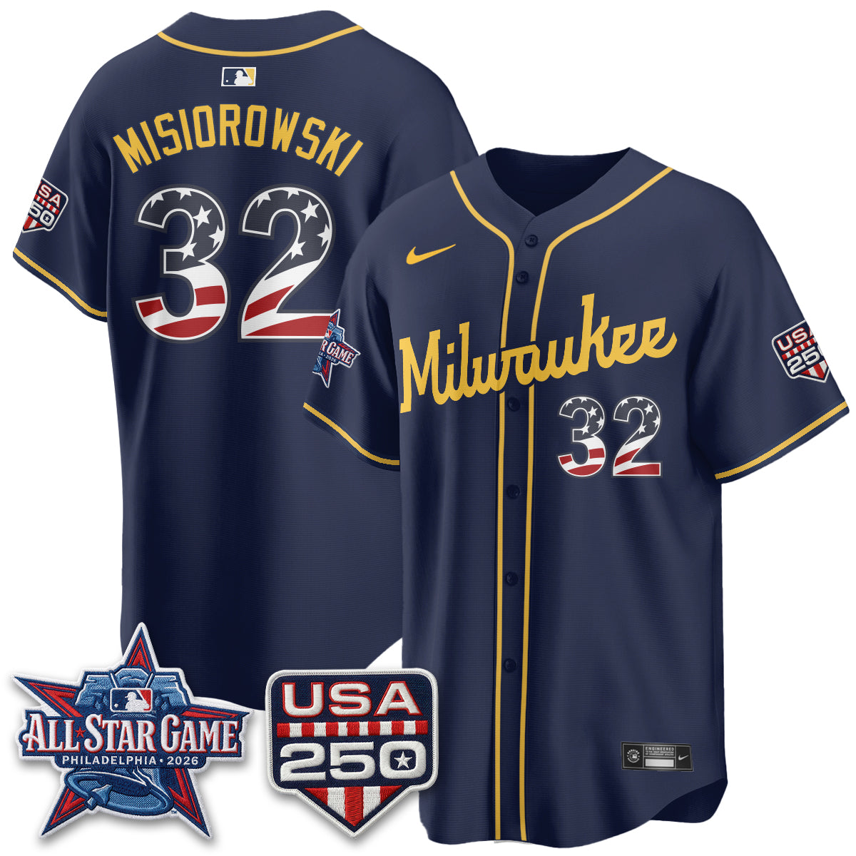 MIL 2026 All Star Game Vapor Jersey - Stitched