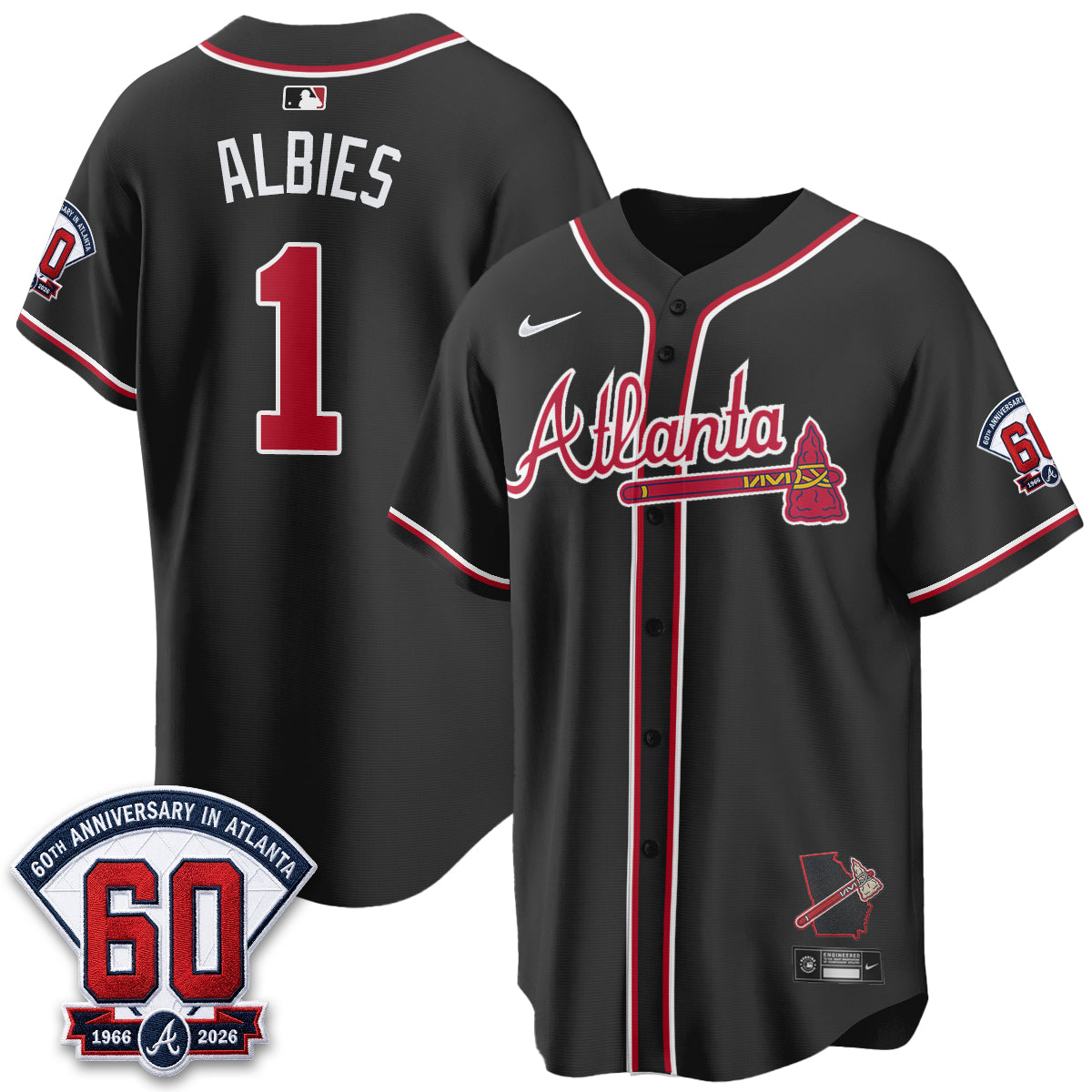 ATL 2026 Black Out Style Vapor Limited Jersey - Stitched