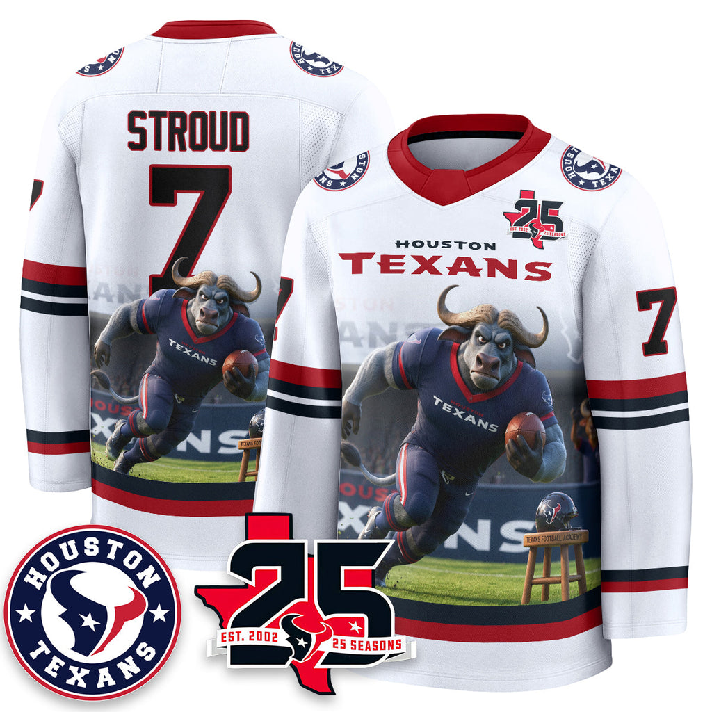 HOU x Bull Chief Edition Hockey Jersey - Printed