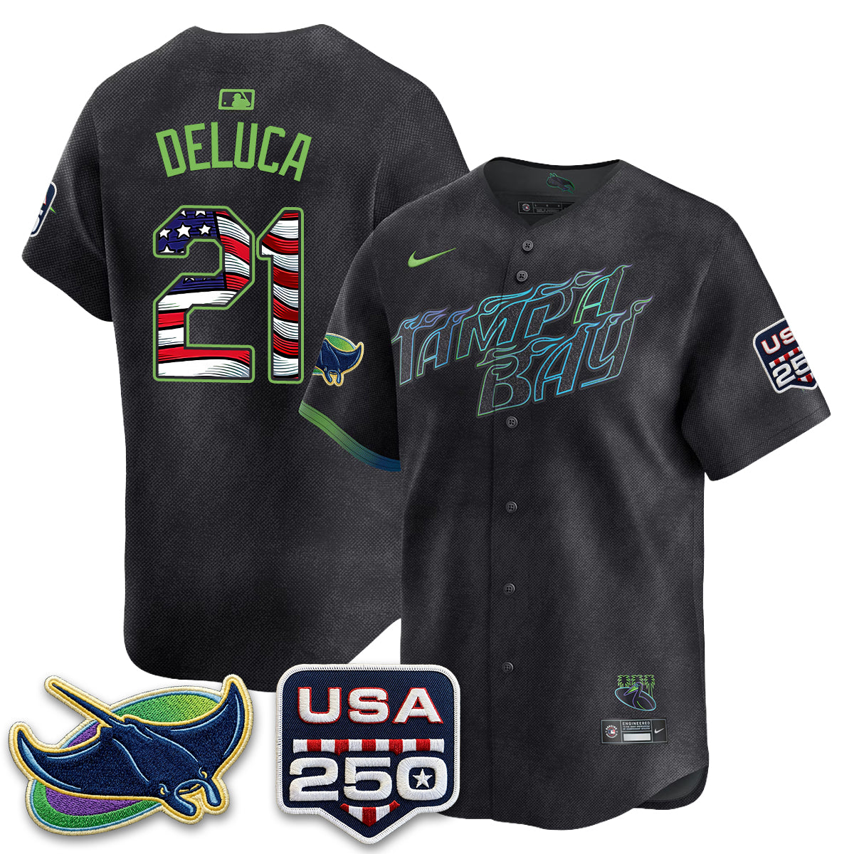 TB Independence Day USA 2026 City Connect Vapor Jersey - Stitched