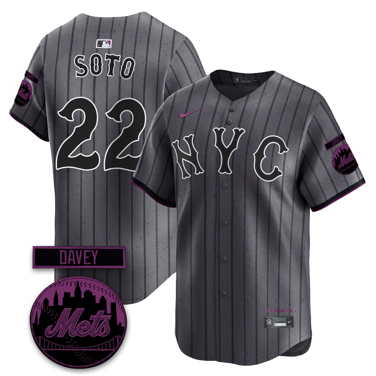 NYM 2026 Davey Johnson Memorial Vapor Limited Jersey - Stitched