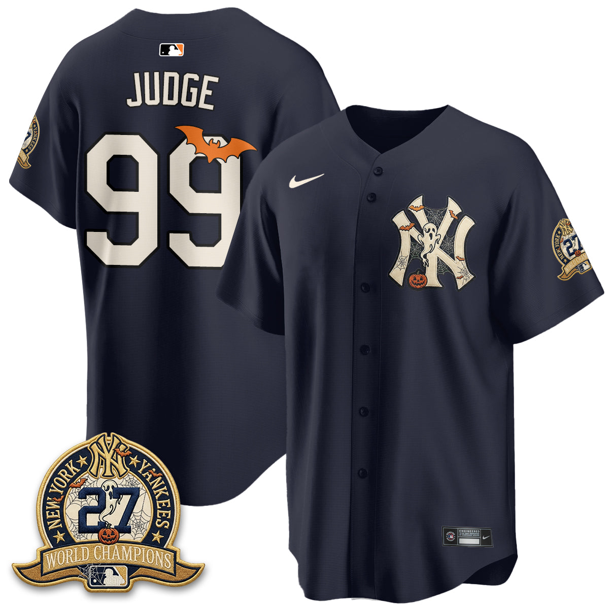 NYY Halloween 2026 Vapor Limited Jersey - Stitched