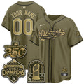 LAD New Era Olive 2026 Armed Forces Day Custom Jersey -Stitched V2