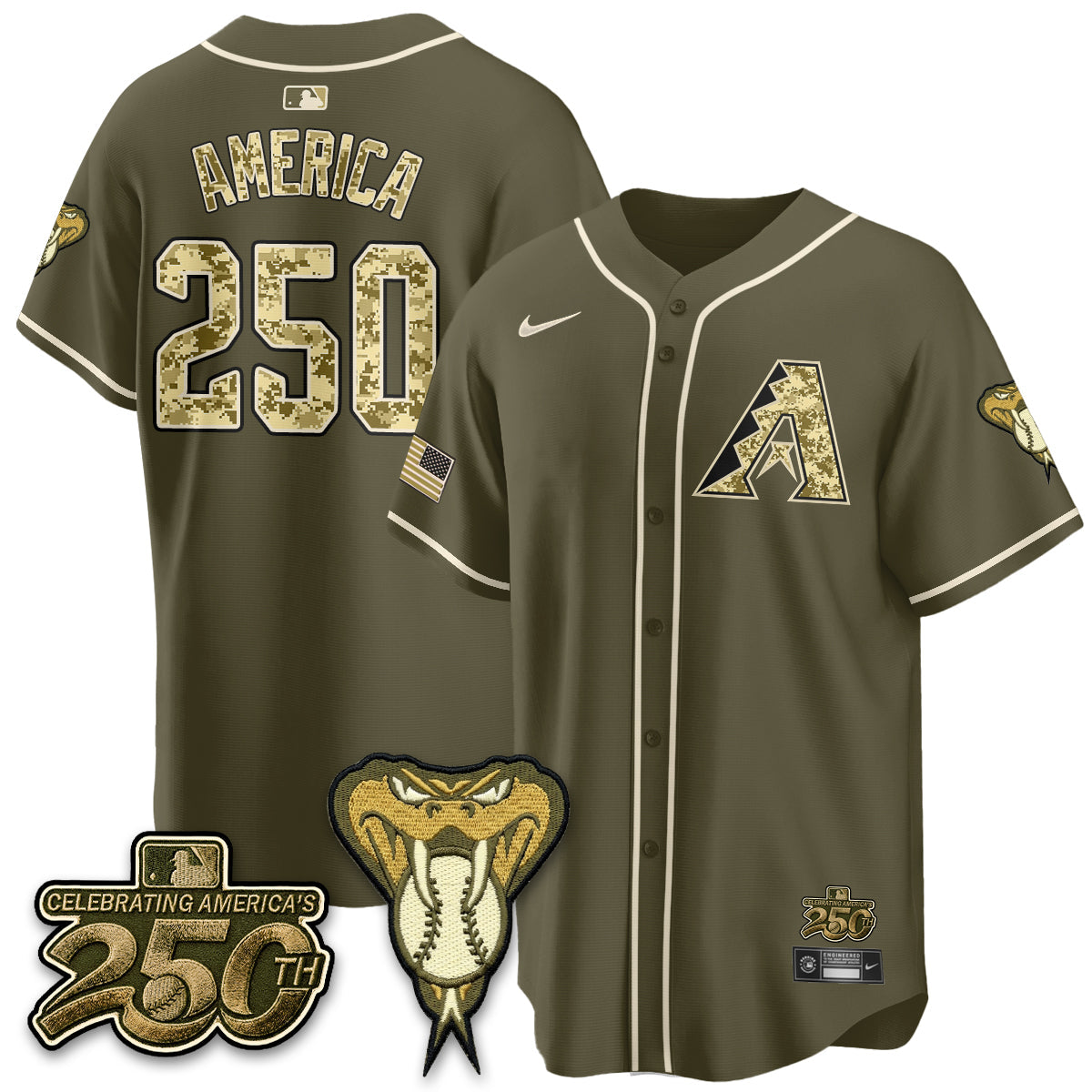 ARI Salute to Service 2026 Vapor Premier Limited Jersey - Stitched