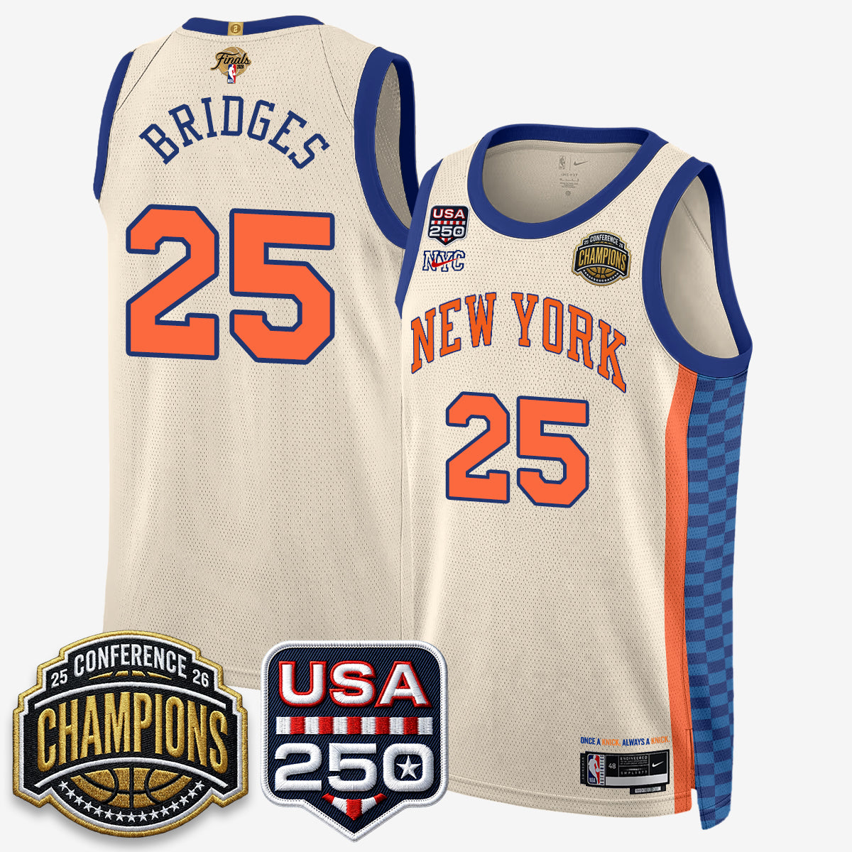 NYK 2026 Basketball  Eastern Conference Champions City Edition Jersey V2- Stitched
