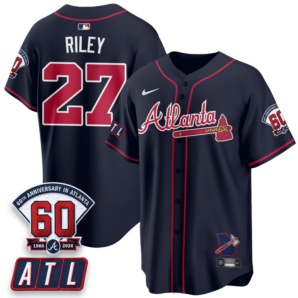 ATL 2026 60th Anniversary Vapor Limited Jersey - Stitched