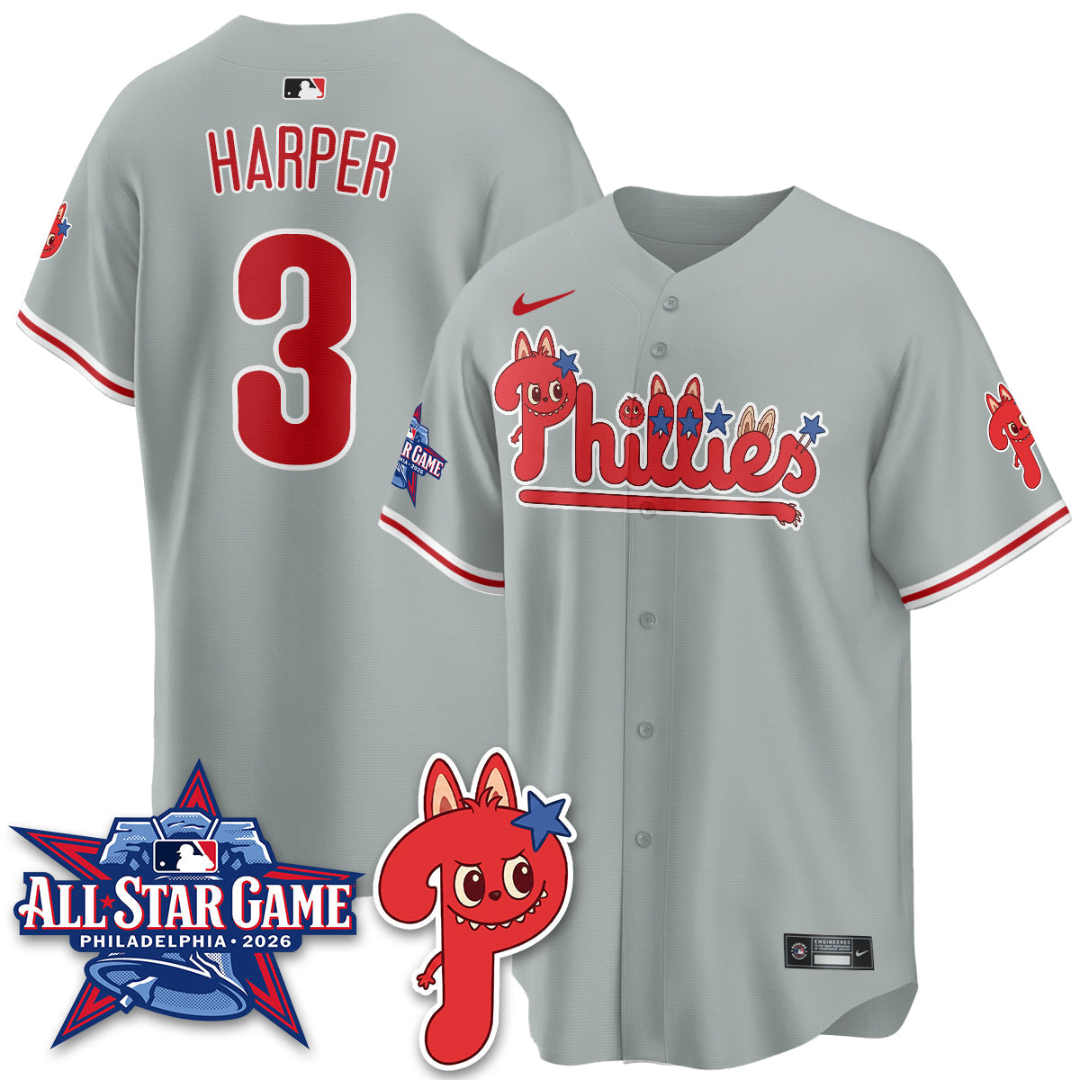 PHI Fanged Rabbit Doll  Vapor Limited Jersey - Stitched