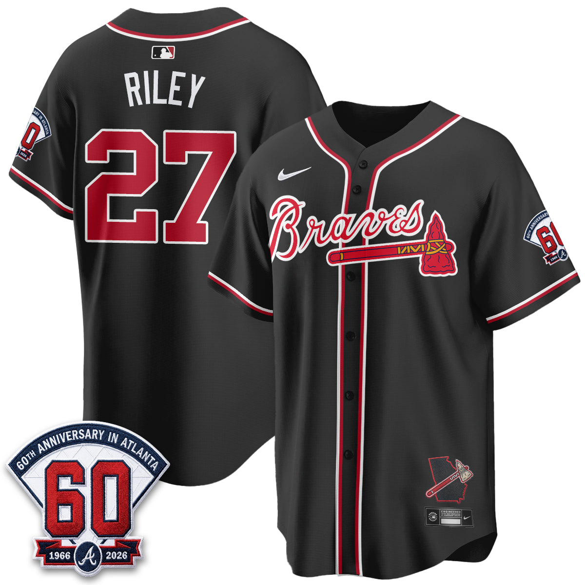ATL 2026 Black Out Style Vapor Limited Jersey - Stitched