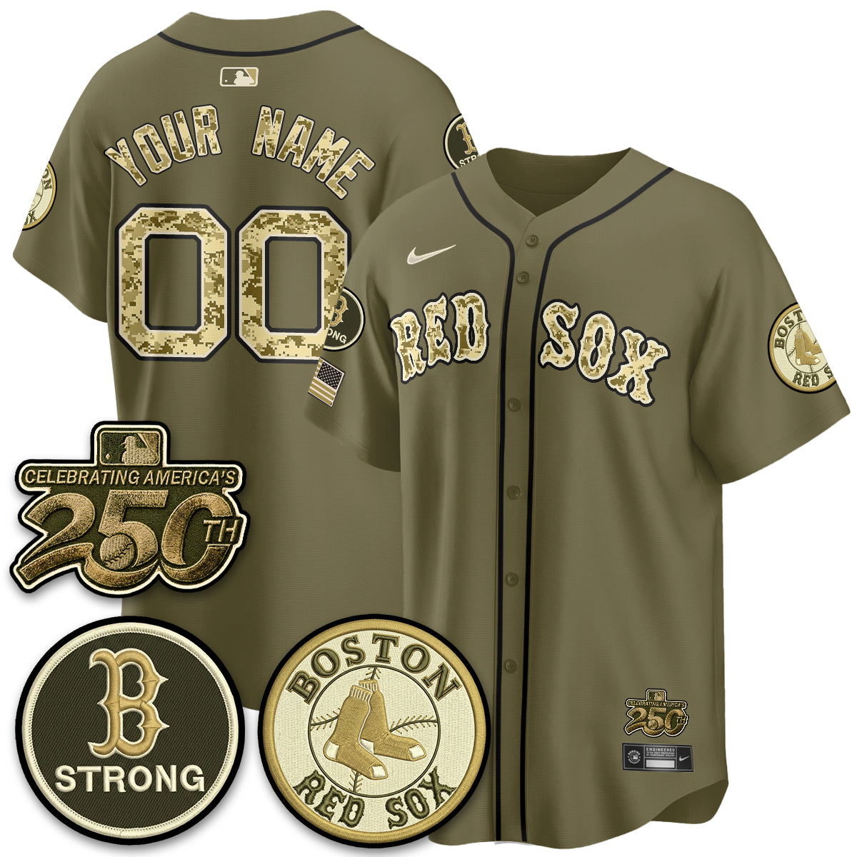 BOS 2026 Armed Forces Day Custom Jersey V2 - Stitched
