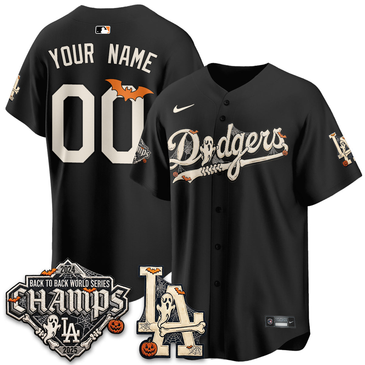LAD Halloween 2026 Vapor Custom Jersey - Stitched