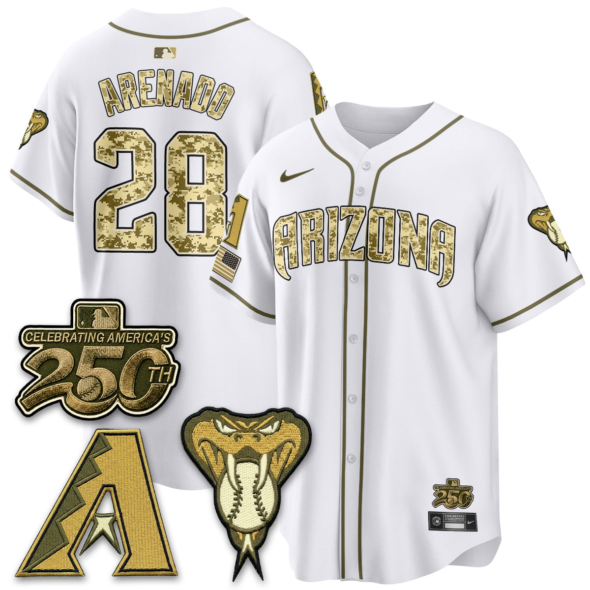 ARI Salute to Service 2026 Vapor Premier Limited Jersey - Stitched