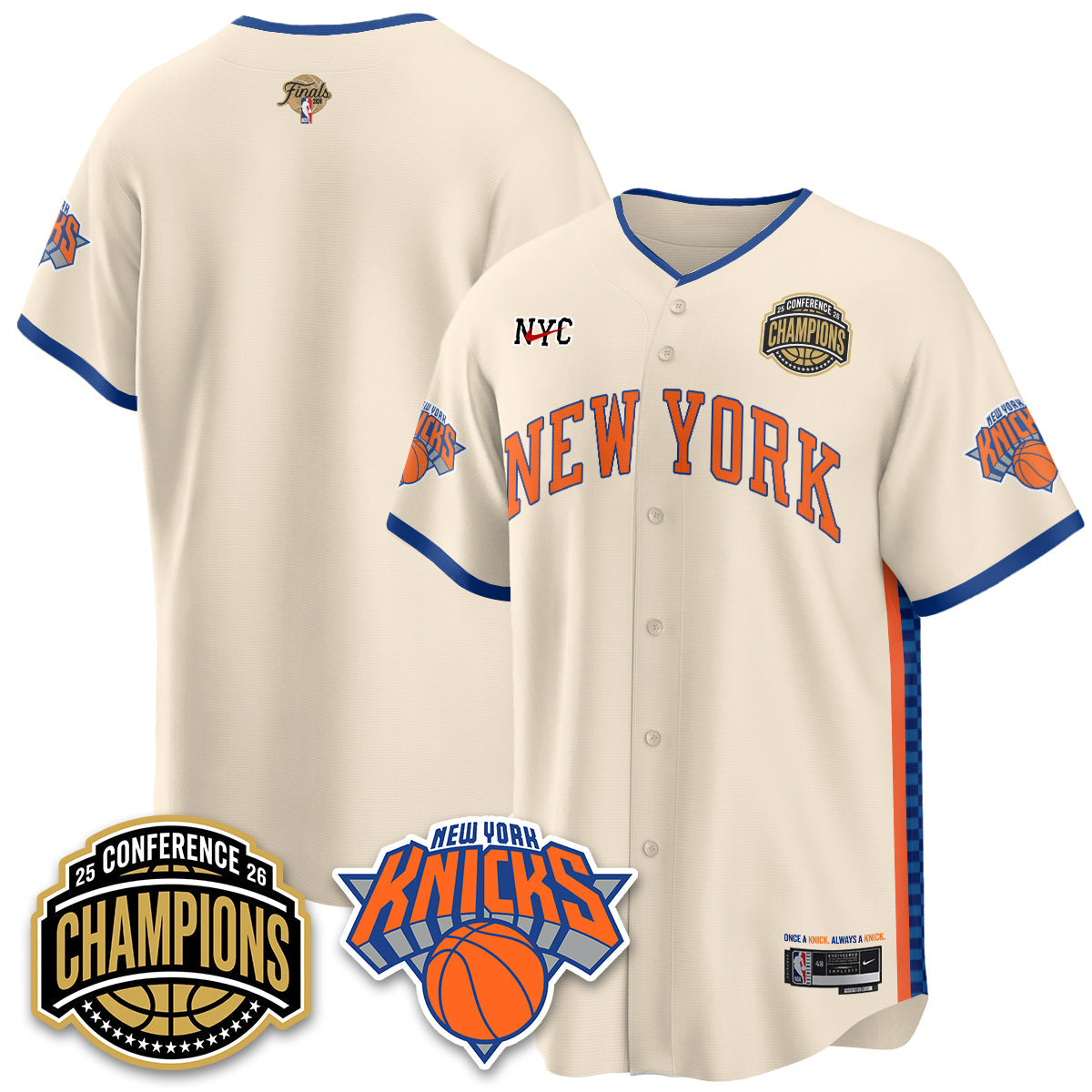 NYK 2026 Basketball  Finals Vapor City Edition Jersey V2- Stitched