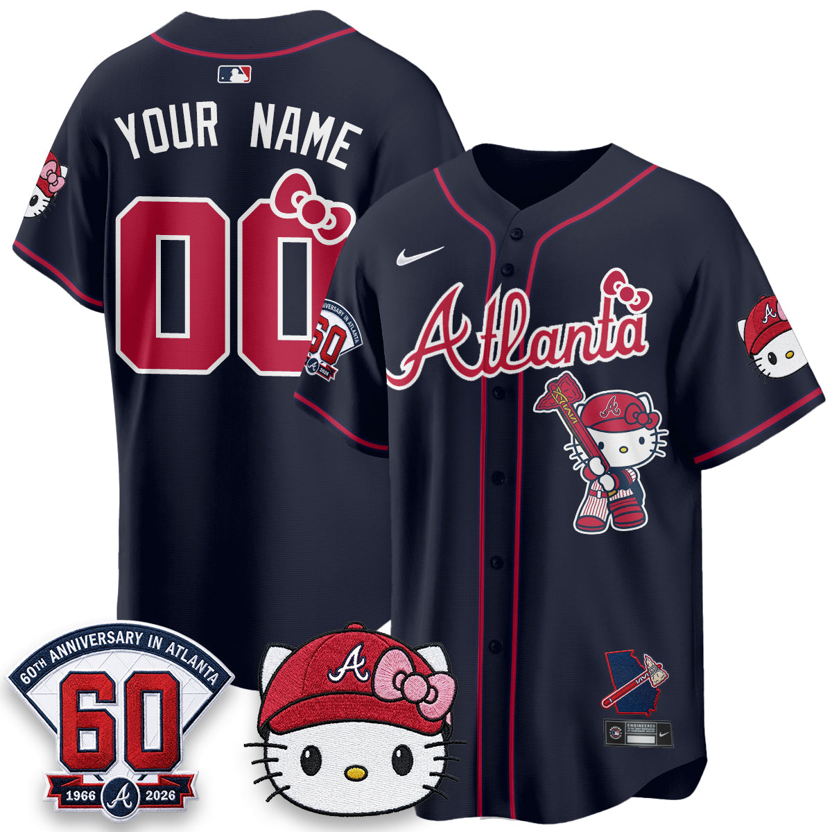 ATL x Meow KT 2026 Vapor Limited Custom Jersey - Stitched