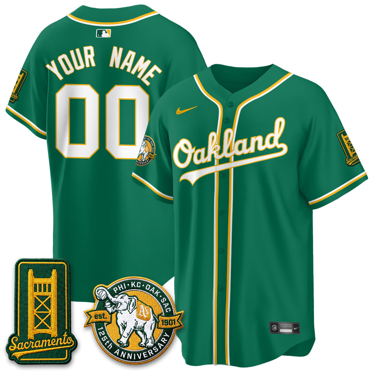 OAK 2026 Black Out Style - Celebrating 125 Years -  Limited Vapor Custom Jersey - Stitched