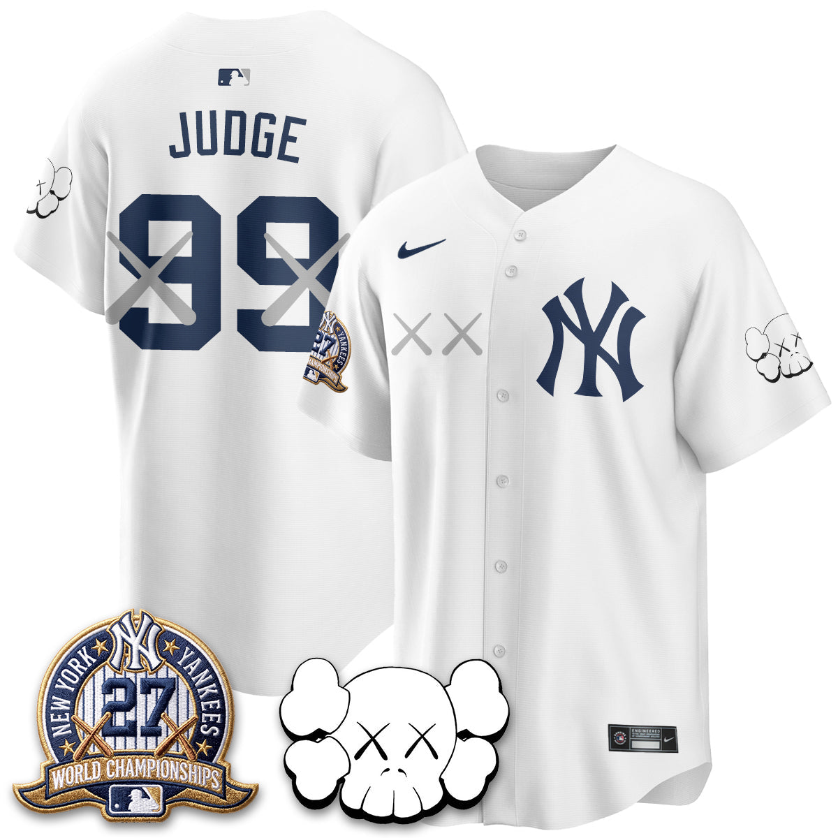 NYY x KAWS Edition Vapor Jersey - Stitched