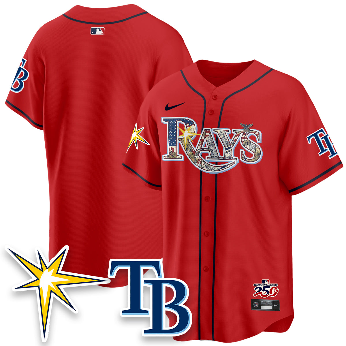 TB 2026 Independence Day USA Vapor Limited Jersey - Stitched