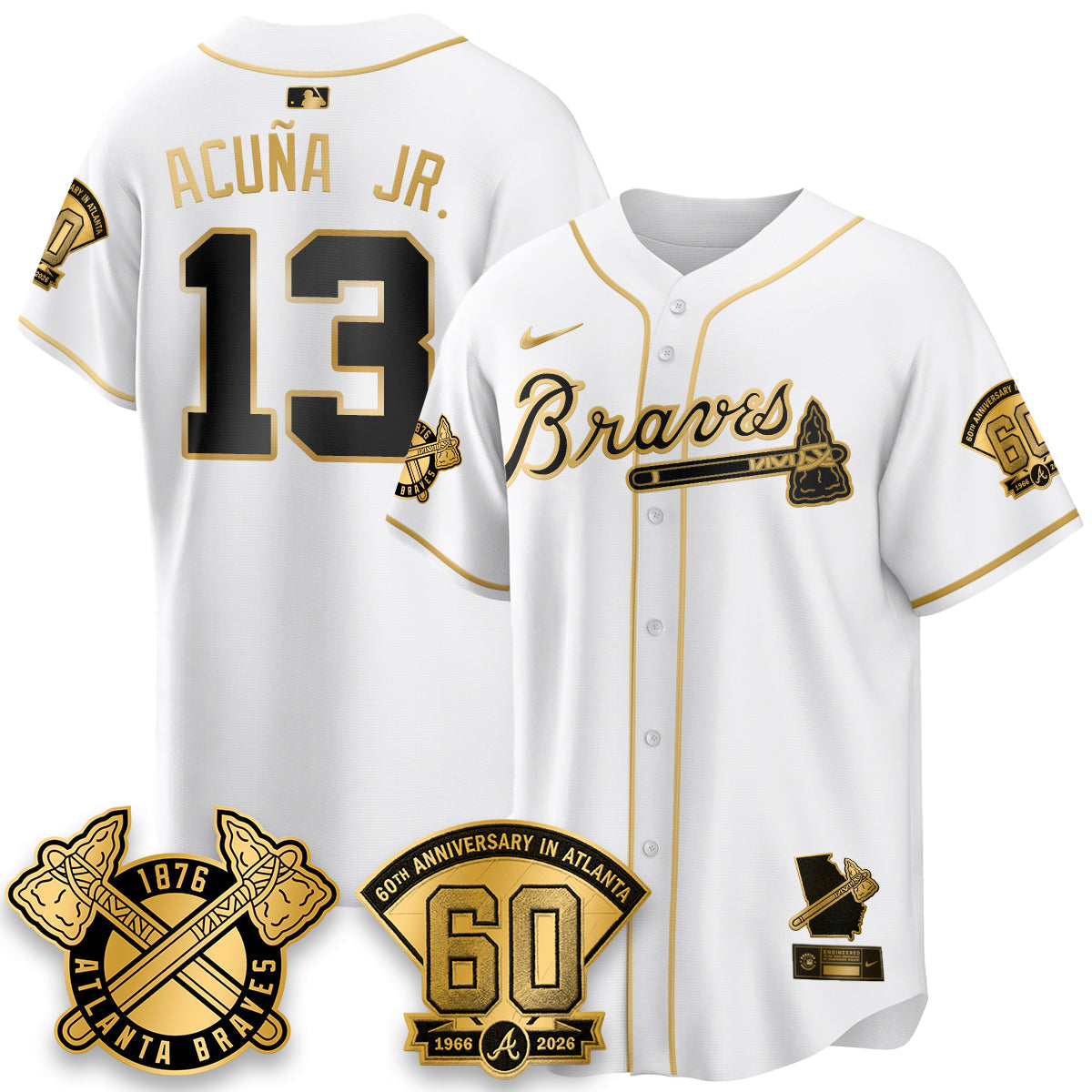 ATL 60th Anniversary Special Edition Vapor Limited Jersey - Stitched