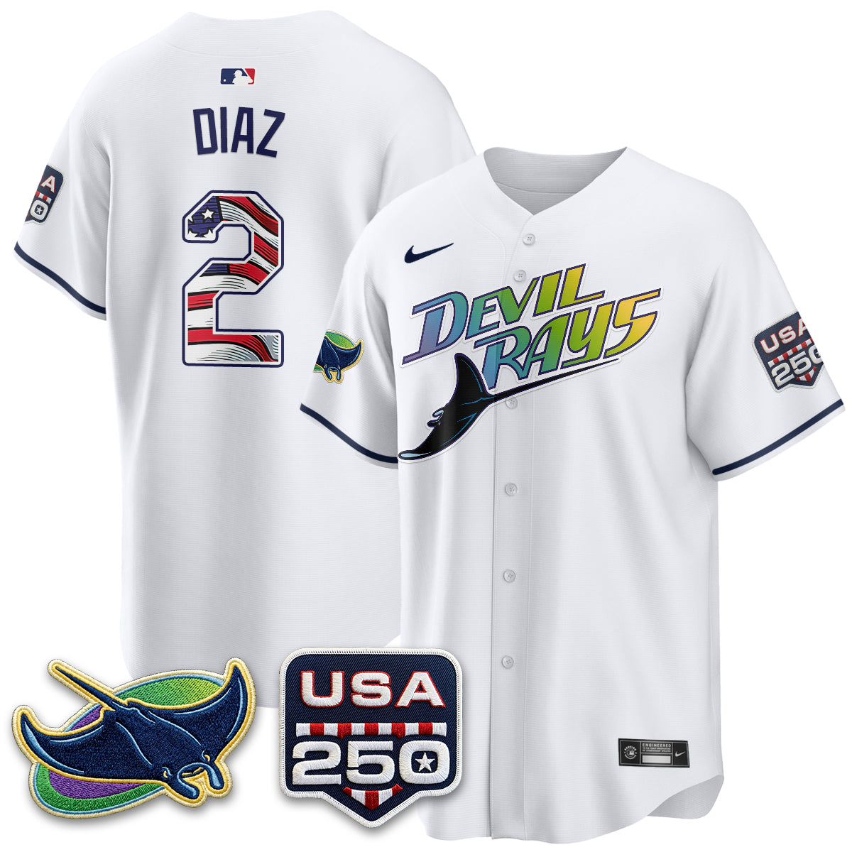 TB Independence Day USA 2026 City Connect Vapor Jersey - Stitched