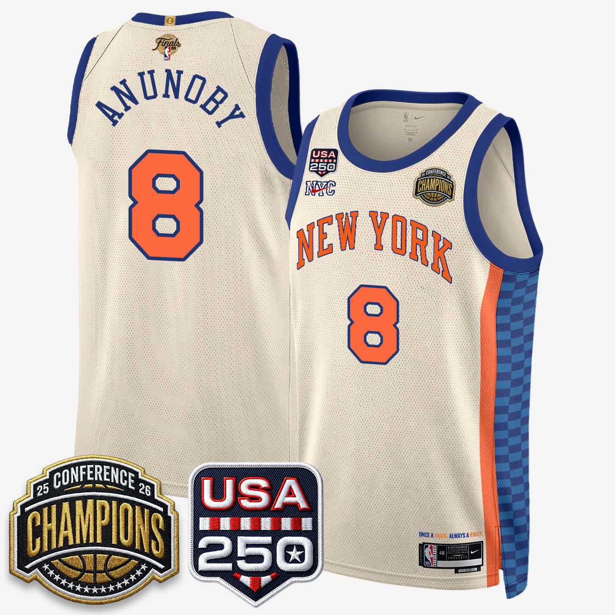 NYK 2026 Basketball  Eastern Conference Champions City Edition Jersey V2- Stitched