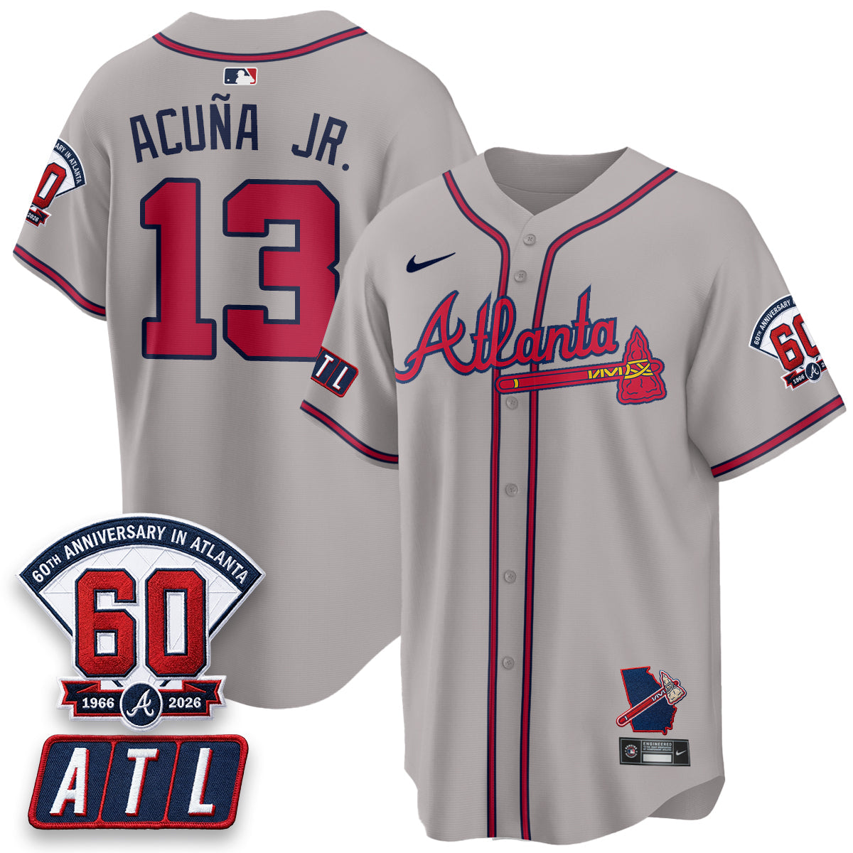 ATL 2026 60th Anniversary Vapor Limited Jersey - Stitched