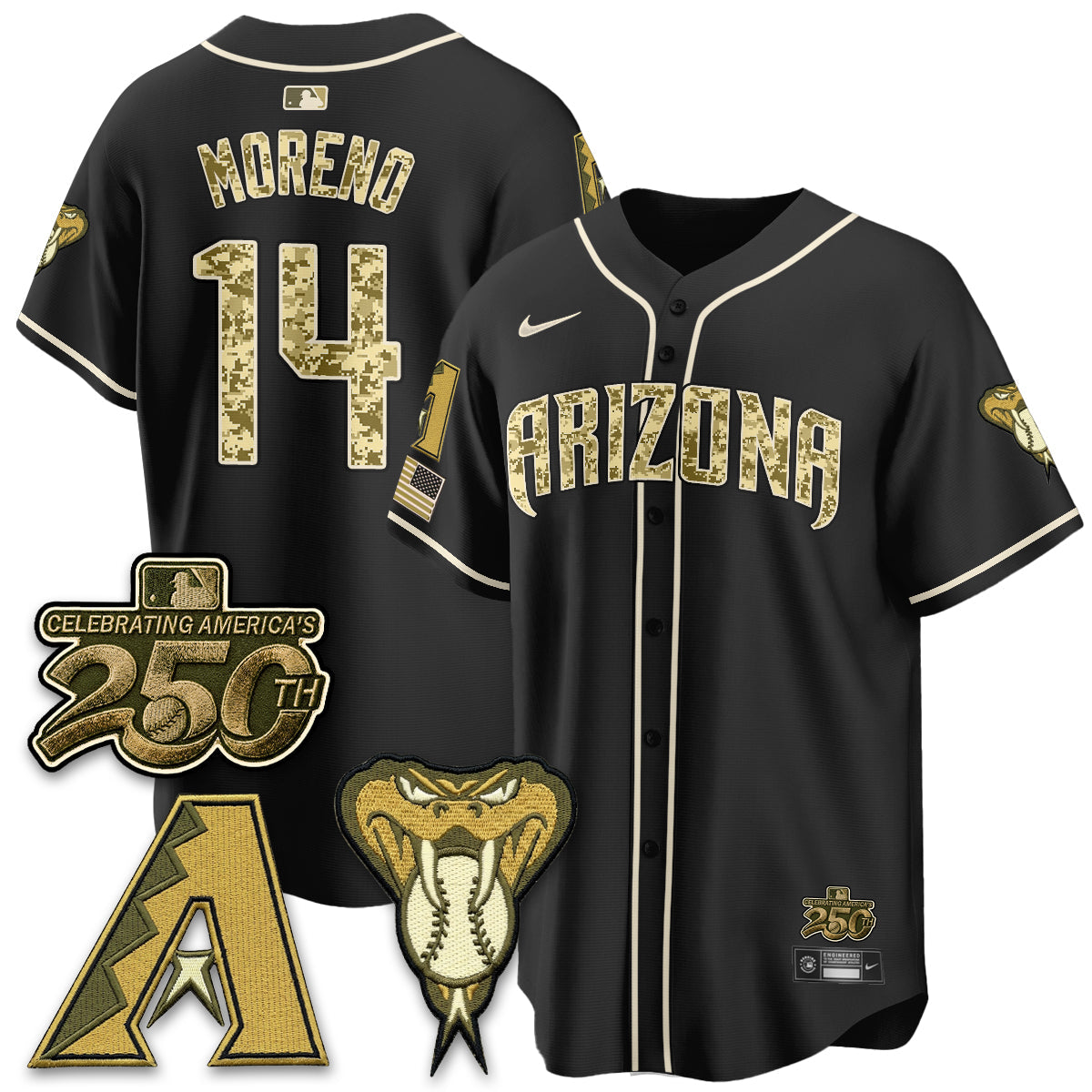 ARI Salute to Service 2026 Vapor Premier Limited Jersey - Stitched