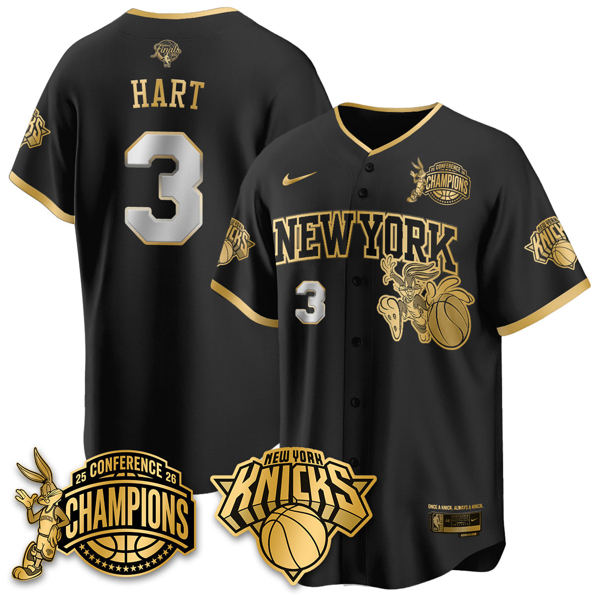 NYK 2026 Basketball  Finals x Bunny Vapor Jersey V2- Stitched