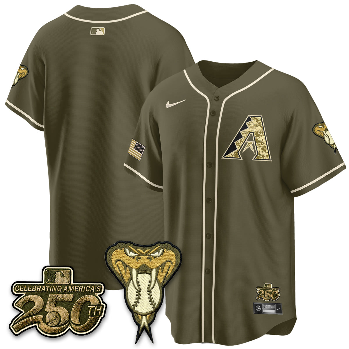 ARI Salute to Service 2026 Vapor Premier Limited Jersey - Stitched