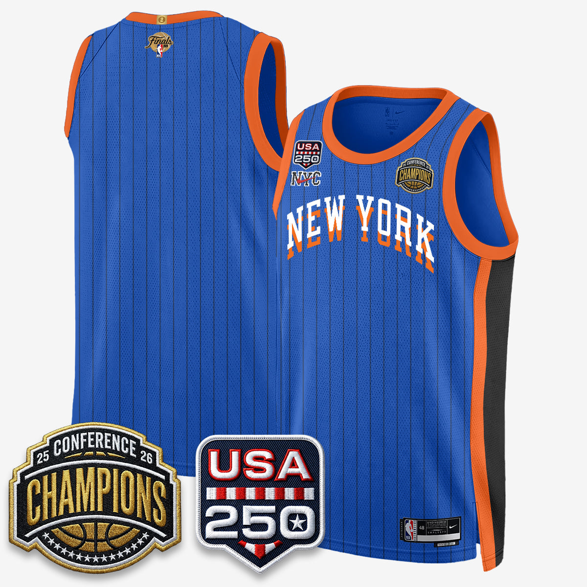 NYK 2026 Basketball  Eastern Conference Champions City Edition Jersey V2- Stitched