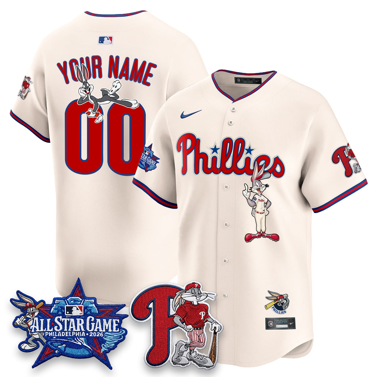 PHI x Bunny Vapor Premier Limited Custom Jersey - Stitched