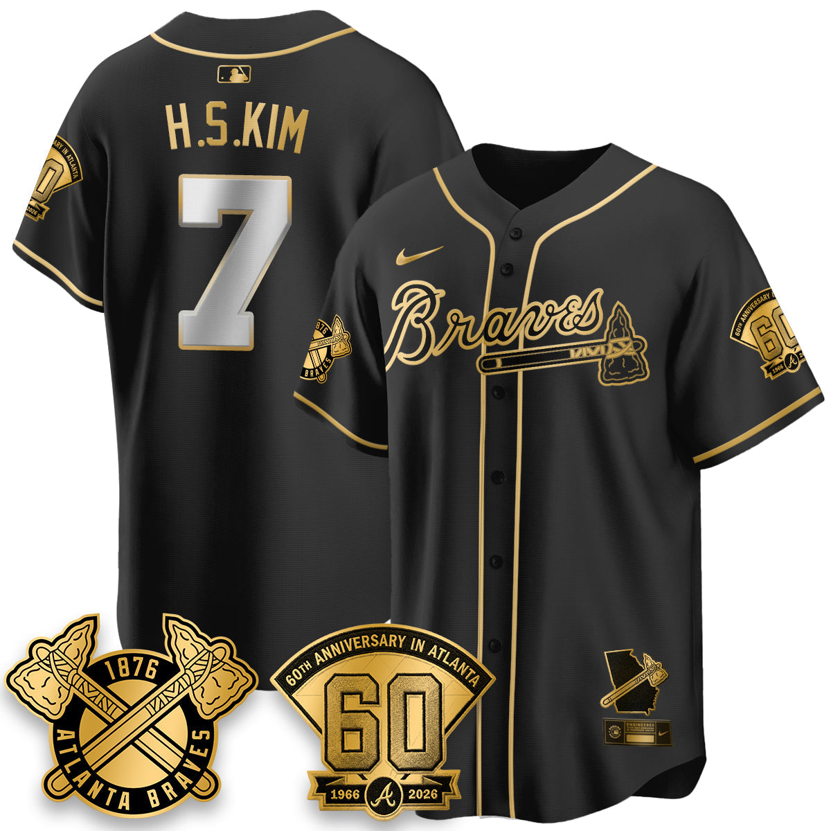 ATL 60th Anniversary Special Edition Vapor Limited Jersey - Stitched