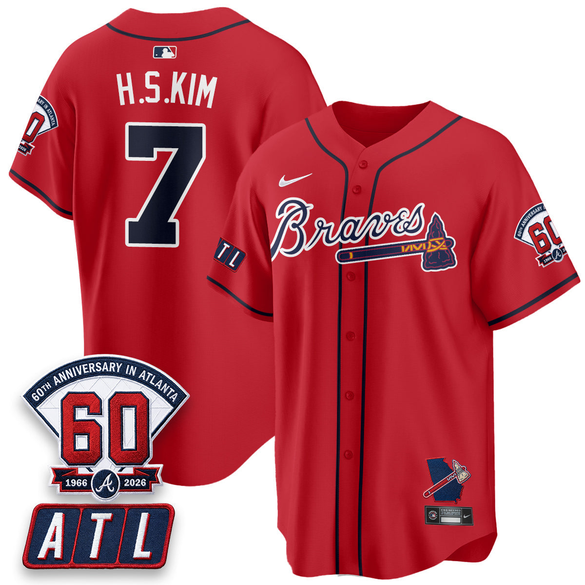 ATL 2026 60th Anniversary Vapor Limited Jersey - Stitched