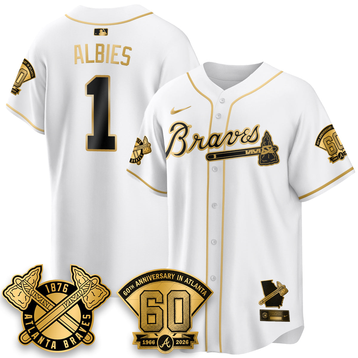 ATL 60th Anniversary Special Edition Vapor Limited Jersey - Stitched