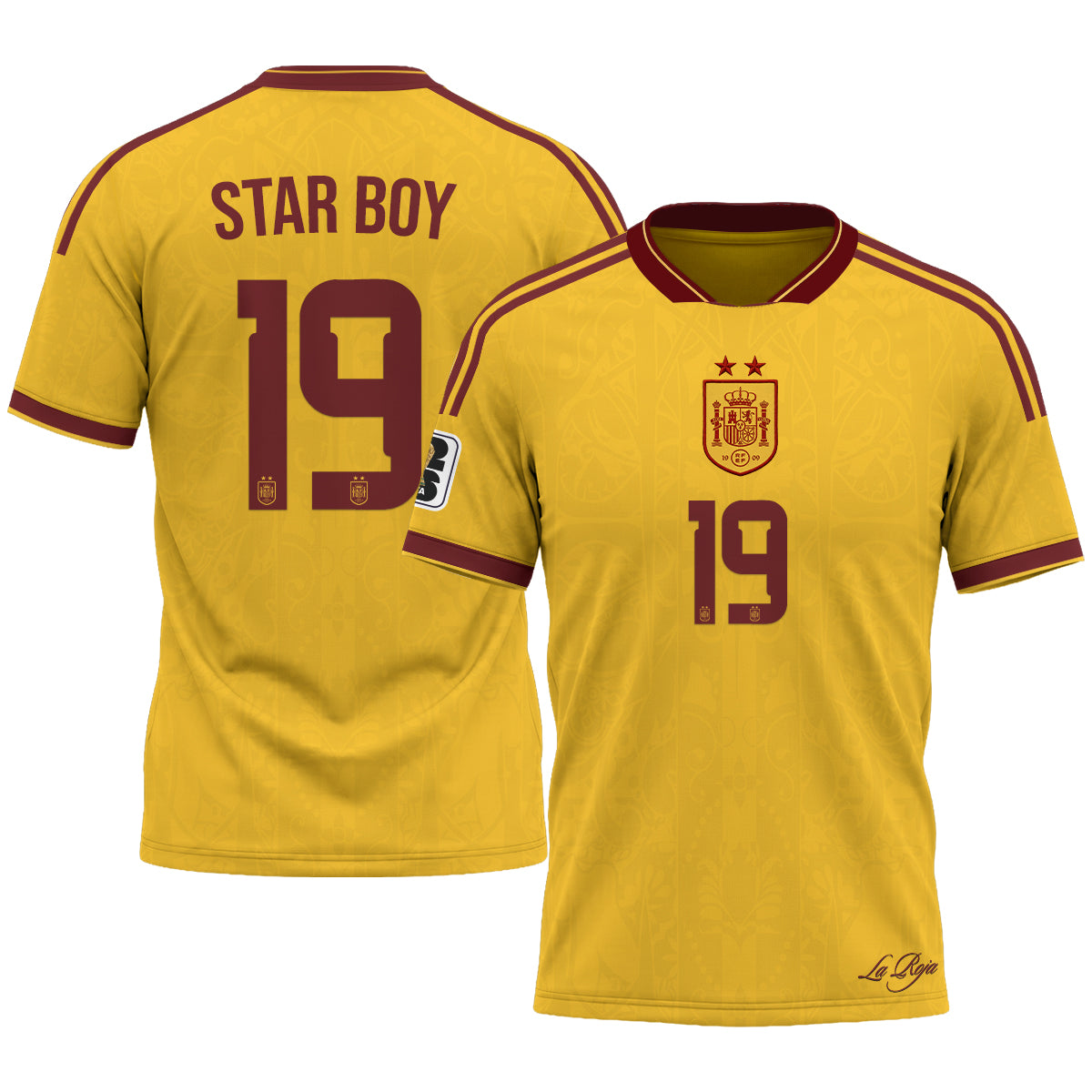 Spain 2026 Soccer Champions Vapor Jersey V2- Printed
