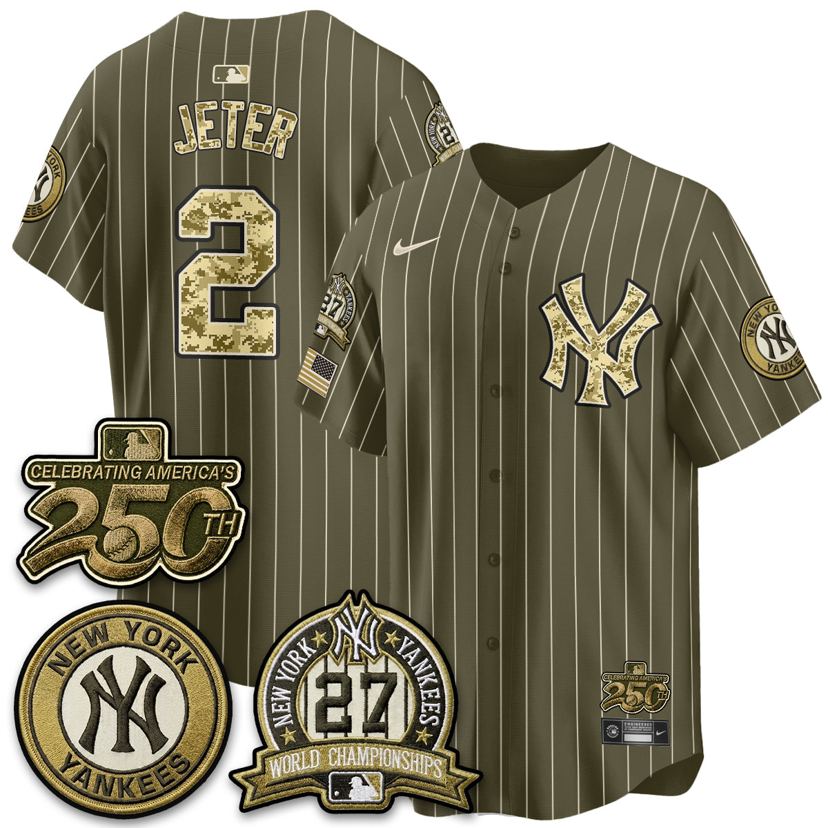 NYY Salute to Service 2026 Vapor Limited Jersey - Stitched