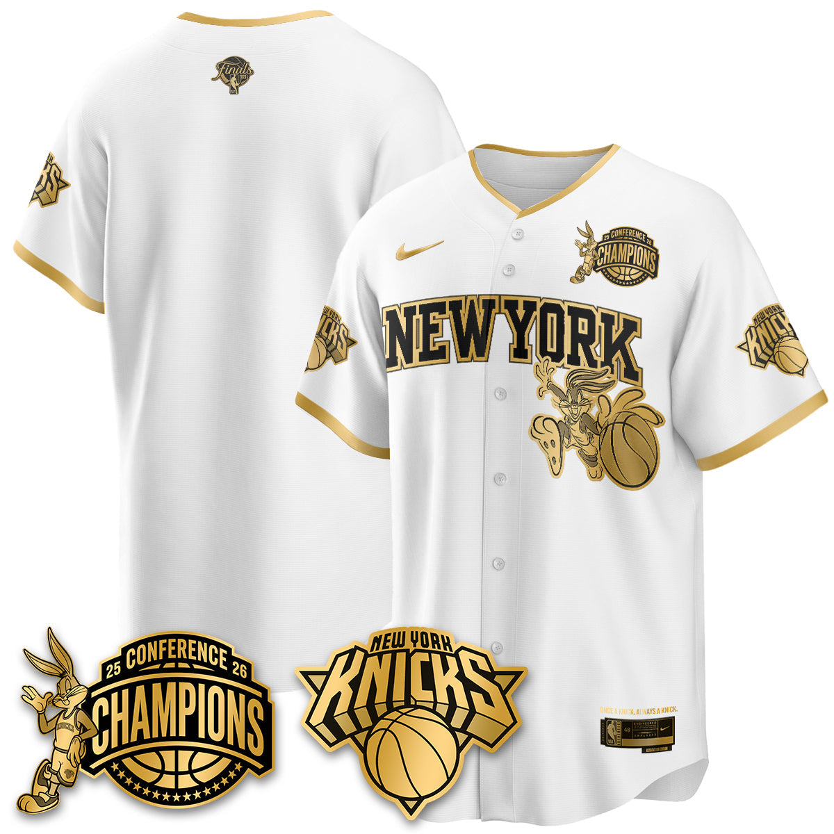 NYK 2026 Basketball  Finals x Bunny Vapor Jersey V2- Stitched
