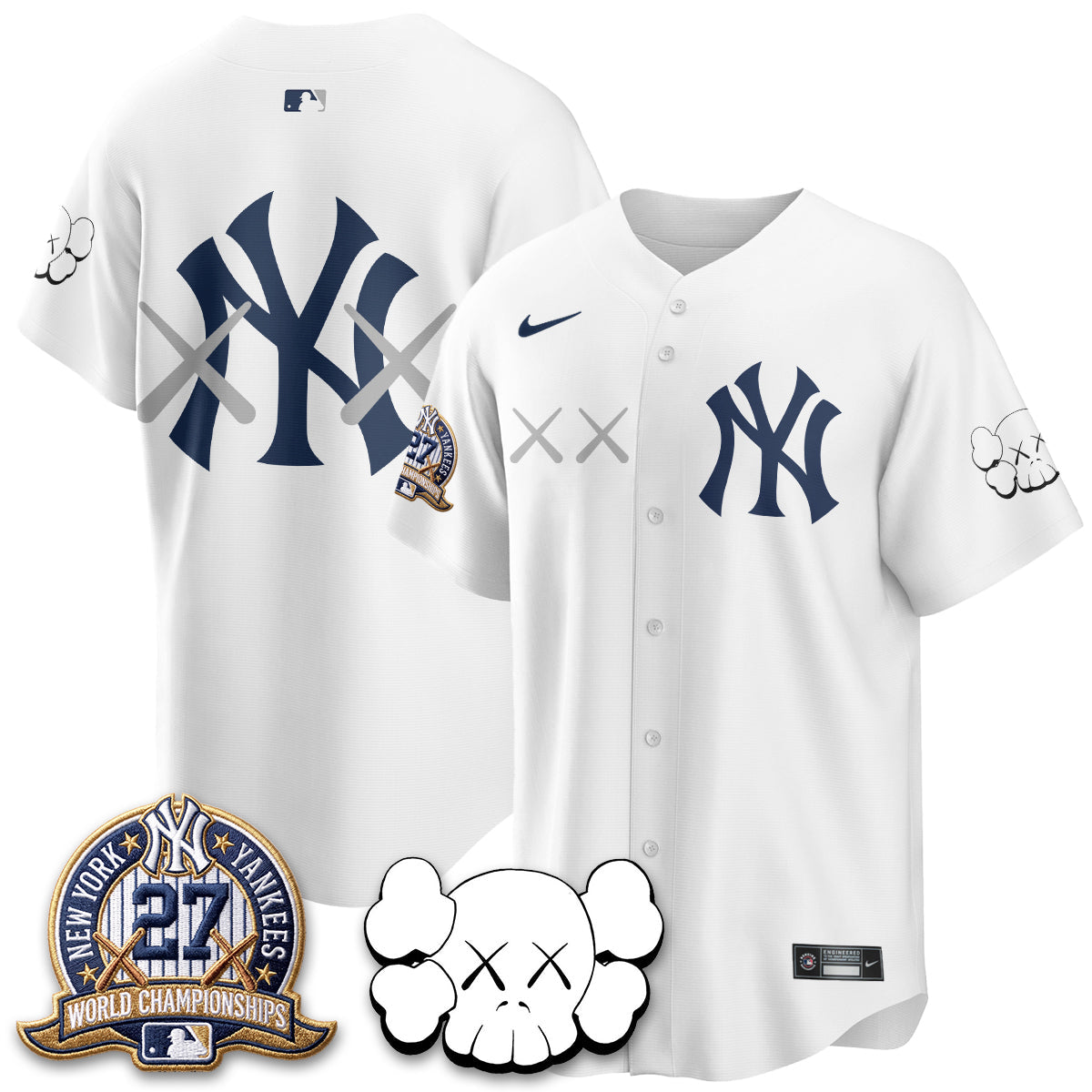 NYY x KAWS Edition Vapor Jersey - Stitched