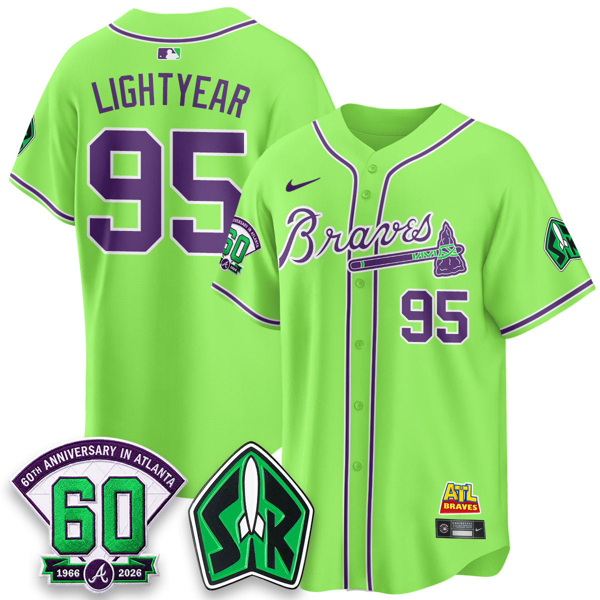 ATL 60th Anniversary Space Ranger Edition Vapor Limited Jersey - Stitched