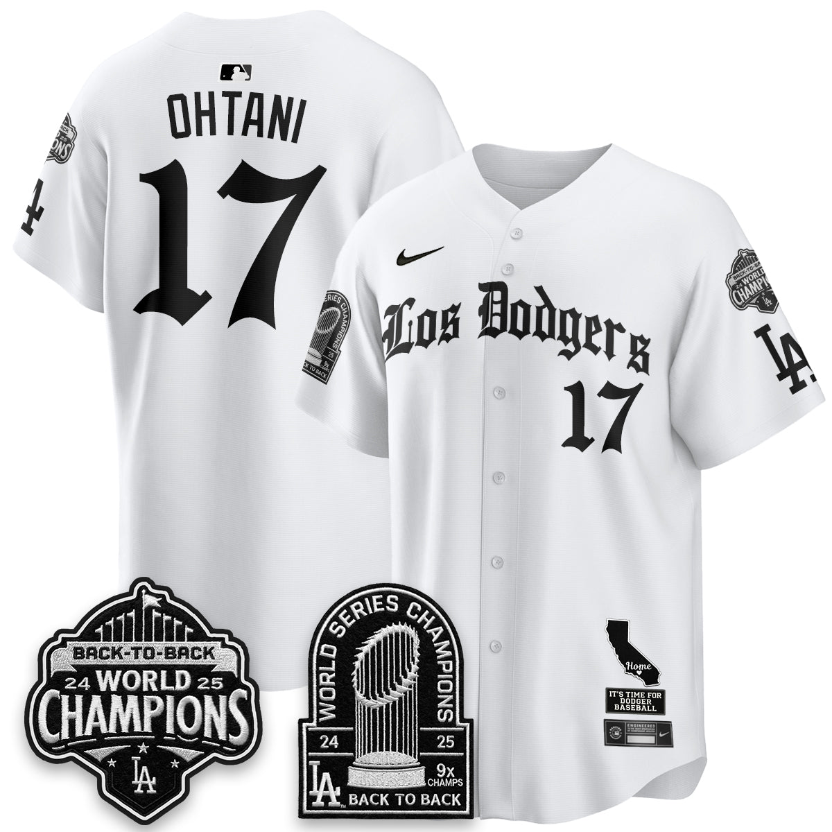 LAD World Series Champions Vapor Premier Limited Gothic Edition Jersey - Stitched