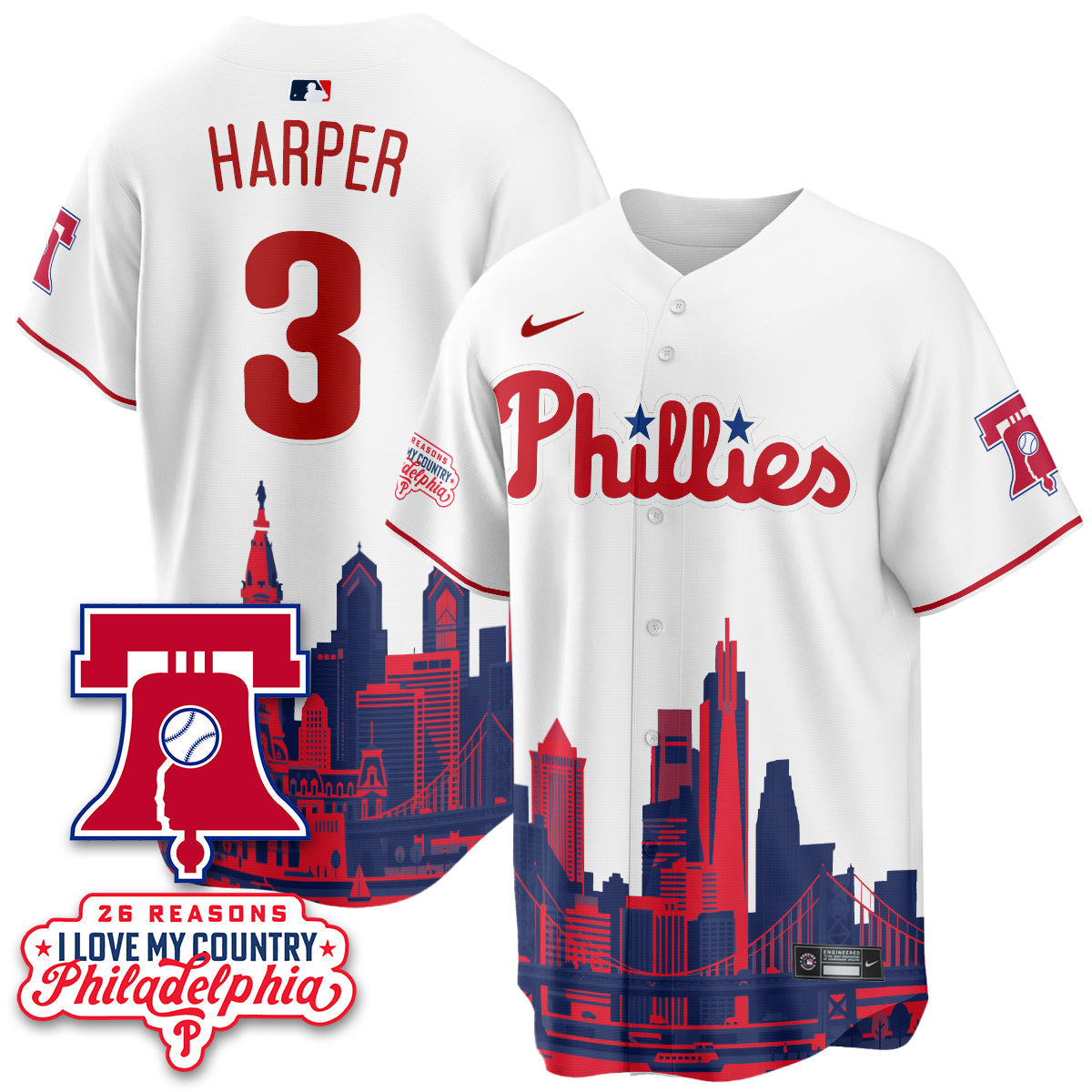 PHI "26 Reasons I Love My Country" Edition Vapor Jersey - Stitched