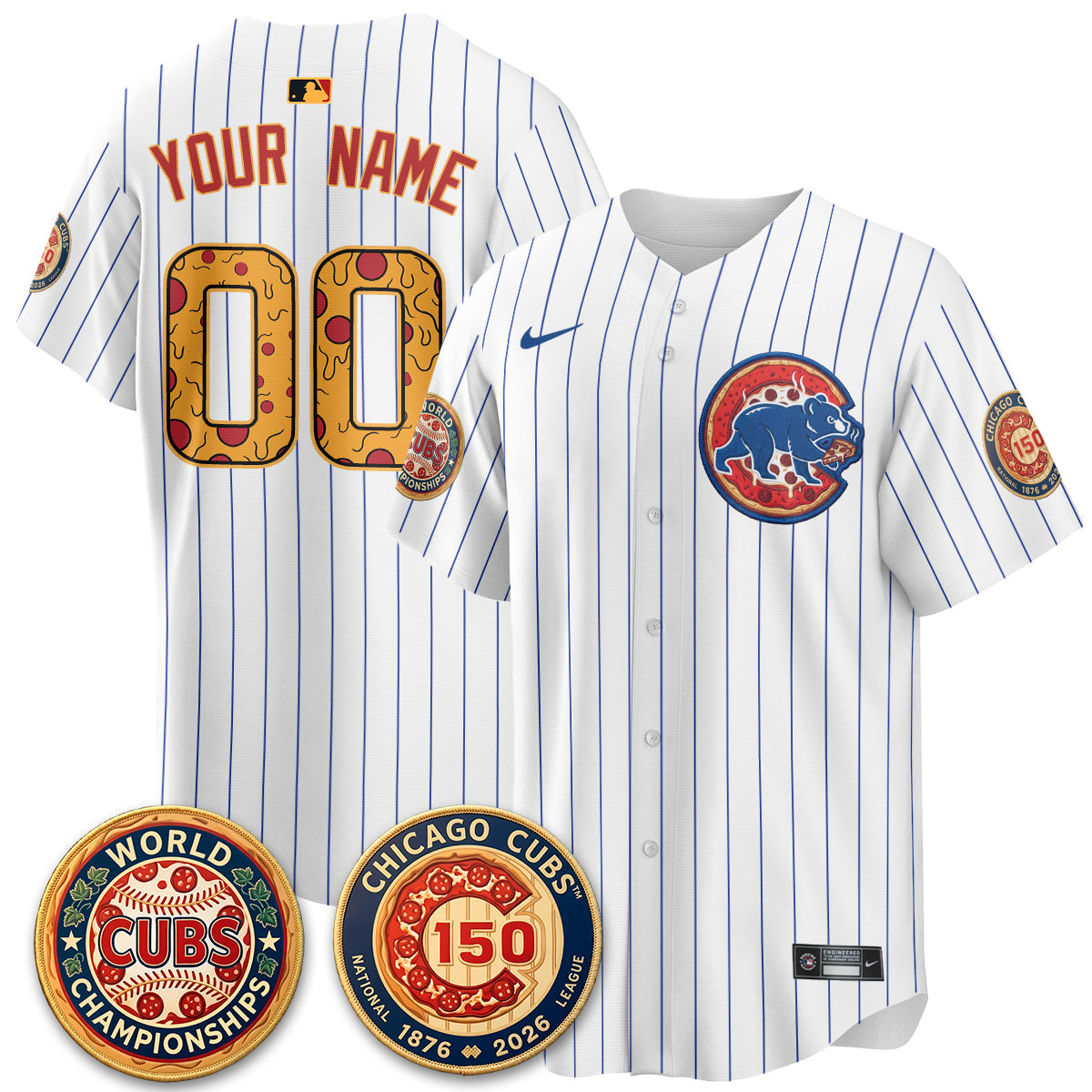 CHC Deep Dish Pizza Vapor Limited Custom Jersey - Stitched