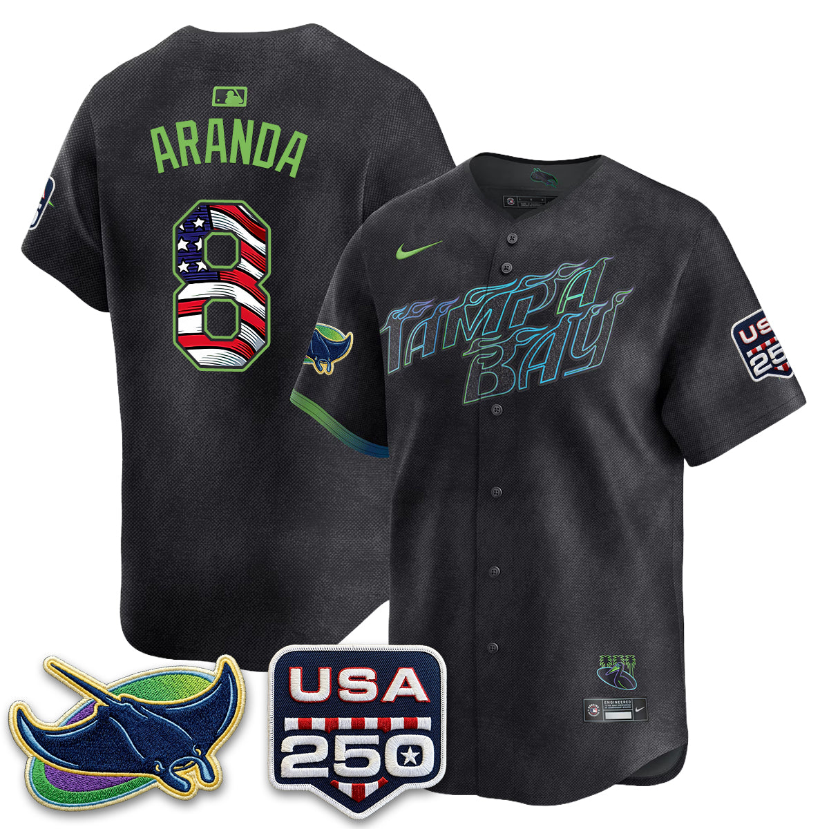 TB Independence Day USA 2026 City Connect Vapor Jersey - Stitched