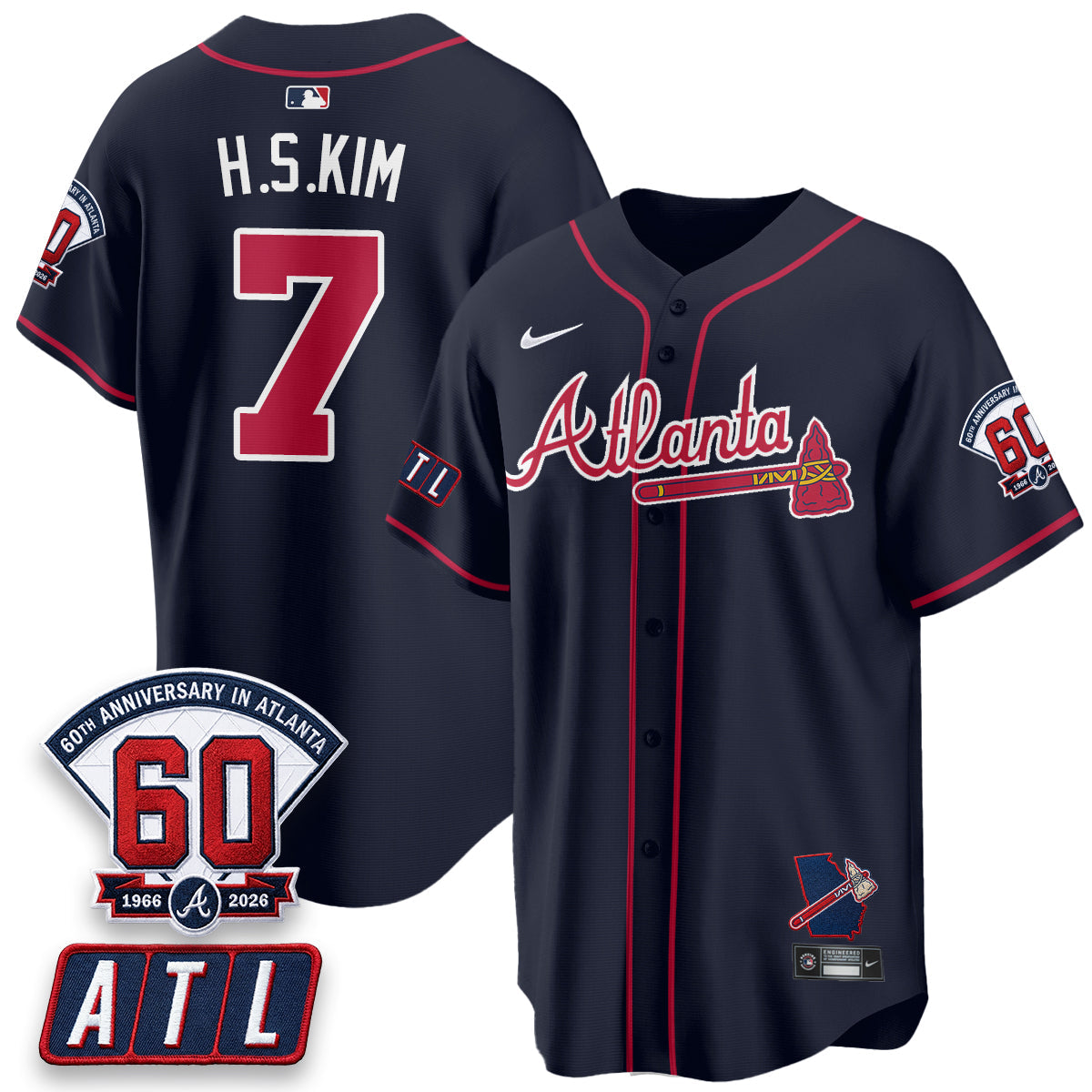 ATL 2026 60th Anniversary Vapor Limited Jersey - Stitched