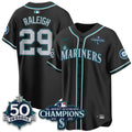 SEA 50th Anniversary Black Out Style Vapor Premier Limited Jersey - Stitched